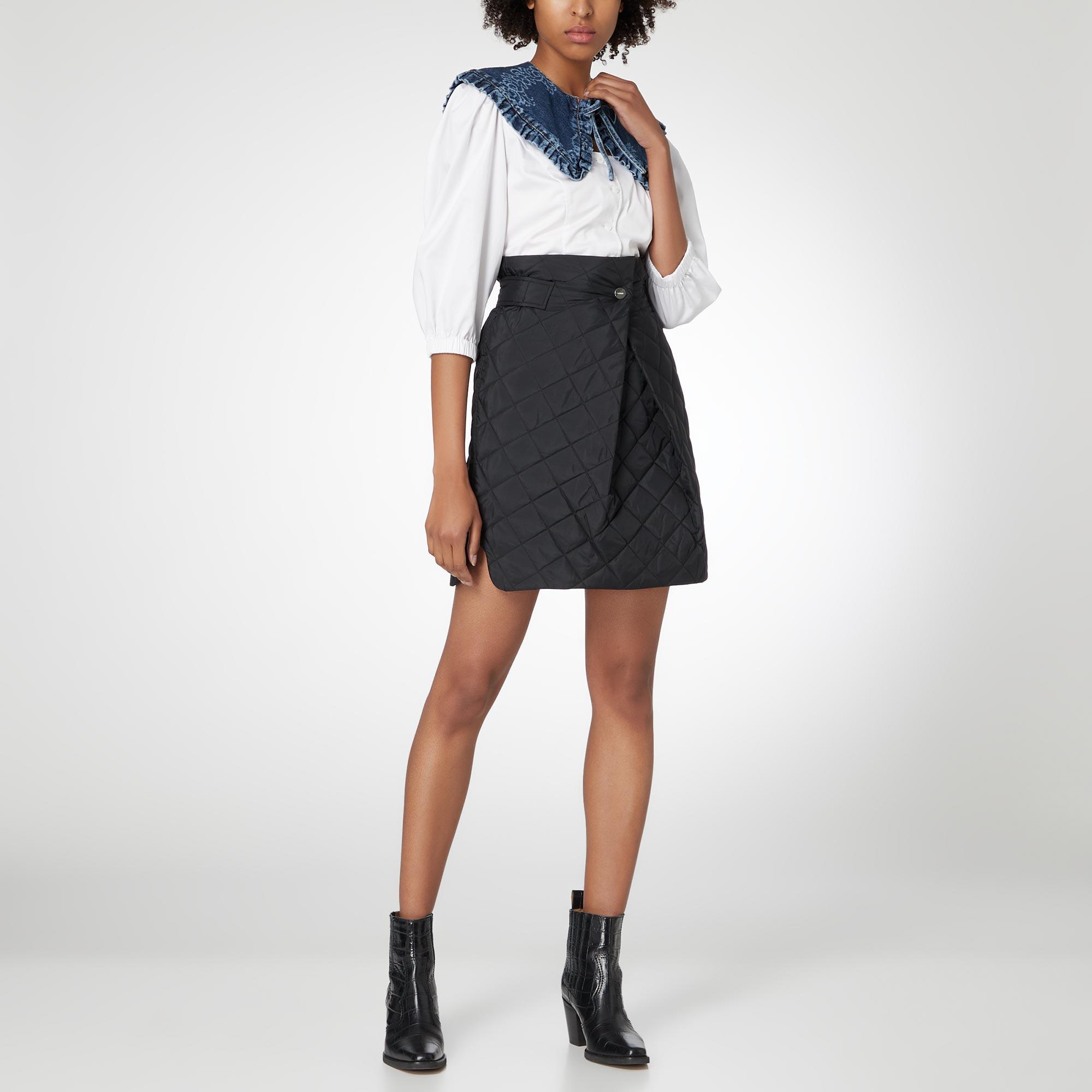 Ripstop Quilted Mini Skirt